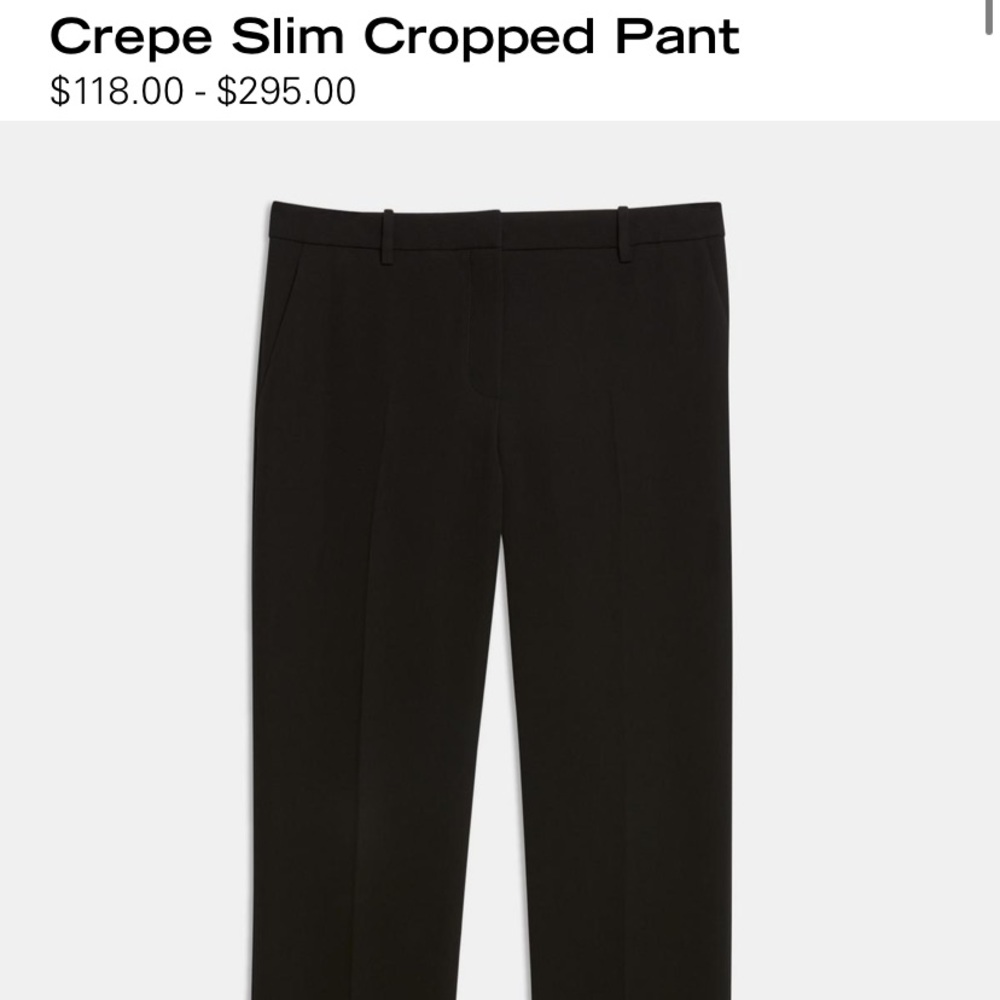 Theory Rosel Indigo Taylor Pants sz4 made in US